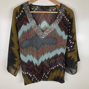 NWOT Sanctuary beaded top Size XS